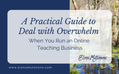 A Practical Guide to Deal with Overwhelm When You Run an Online Teaching Business