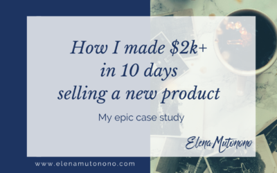 How I made $2,000+ in 10 days selling a new product: my epic case study