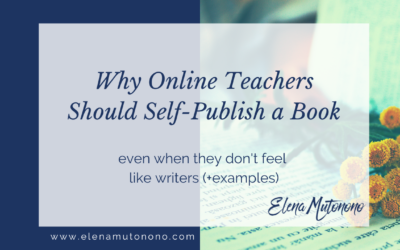 Why online teachers should self-publish a book