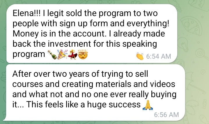 Sales training testimonial 2
